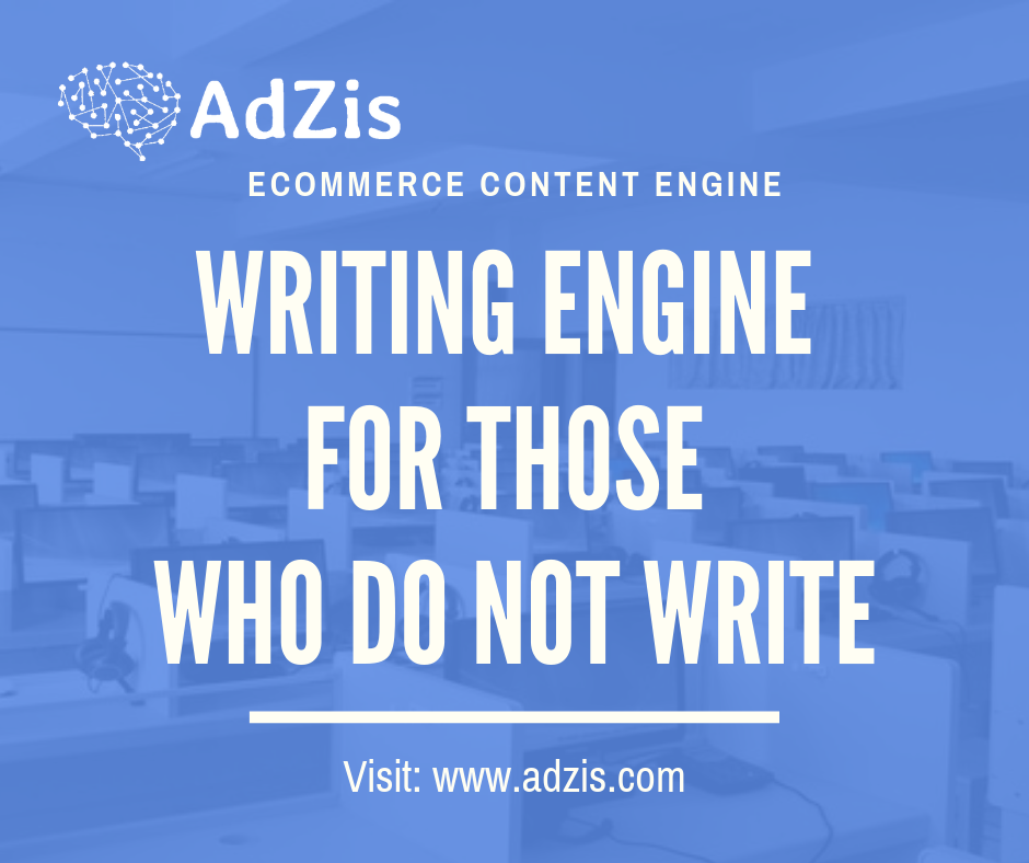 Ecommerce content engine for those who do not write